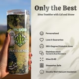 20oz Skinny Tumbler with Straw, Panda Gamer Tumbler, Gaming Cup, Video Game Gift for Boys and Teens thumbnail 4