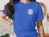Retro School Nurse T-Shirt: Smiling Face, Star Eyes, Checkered thumbnail 7