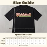 Pickleball Sport-Tek Performance Tee, Pickleball, Retro Style Open Play Athletic Court Apparel thumbnail 11