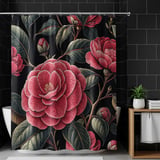 Camellia Flower Tumbler Digital Design, Pink Floral PNG, Watercolor Flowers Background, Junk Journal Paper, Scrapbooking, Tumbler Digital thumbnail 10