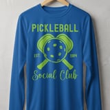 Pickleball Sport-Tek Long Sleeve Tee, Pickleball Est. 1984 Social Club, UV Sun Shield Shirt thumbnail 6