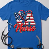 VA Nurse Patriotic Tee thumbnail 1