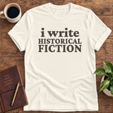 I Write Historical Fiction Softstyle Tee thumbnail 4