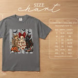 Cute Halloween Bat Friends T-Shirt, Spooky Season Sweatshirt, Whimsical Goth Chibi Bats Pumpkin Skull thumbnail 9