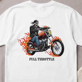 Road Reaper "Full Throttle" Vintage Biker T-Shirt thumbnail 3