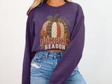 Pumpkin Season Tee or Sweatshirt, Faux Patchwork Design thumbnail 7