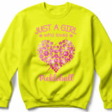 Pickleball Gildan Crewneck Sweatshirt, Just A Girl Who Loves Pickleball, Court Warm Up thumbnail 10