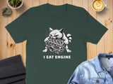 I Eat Engine absurd brain rot Cat Tee thumbnail 4