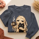 Mummy and Black Cat Coffee Tee thumbnail 10