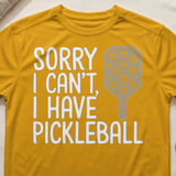 Pickleball Sport-Tek Performance Tee, Sorry I Can't, I Have Pickleball, Court Apparel thumbnail 3