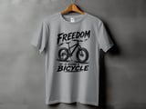 Freedom Is Riding a Bicycle | Fat Tire Bike T-Shirt thumbnail 3