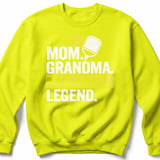 Pickleball Gildan Crewneck Sweatshirt, Mom Grandma Pickleball Legend, Court Warm Up Layer for Players thumbnail 10