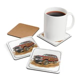 Grand Wagoneer Corkwood Coaster Set, The Waggy Coasters, Car Lover Gift, Drink Coasters, Retro Car Art, Unique Coasters thumbnail 3