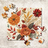 Autumn Flowers Tumbler Design, Digital Download, Fall Floral PNG, Junk Journal Paper, Watercolor Backgrounds, Scrapbooking Paper thumbnail 12