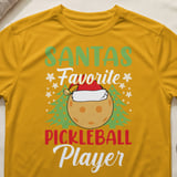 Pickleball Sport-Tek Performance Tee, Santas Favorite Pickleball Player, Festive Holiday Court Apparel thumbnail 3
