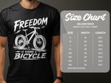 Freedom Is Riding a Bicycle | Fat Tire Bike T-Shirt thumbnail 15