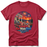 Gogh Red White Blue ~ Comfort Colors Premium Tee thumbnail 2