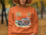 Grand Wagoneer T-Shirt, Beach Car Tee, Vintage Car Shirt, Classic SUV Tee, Summer Vibes, Palm Trees, Beach Scene, Automotive Gift thumbnail 4
