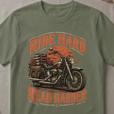 Ride Hard Read Harder Tee thumbnail 4