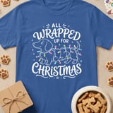 All Wrapped Up For Christmas Dachshund T-Shirt thumbnail 3