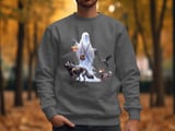 Halloween Ghost T-Shirt, Spooky Dog Skeleton Design, Funny Halloween Tee, Costume Shirt, Ghost and Pets, Canine Lover, October Vibes thumbnail 6