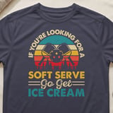 Pickleball Sport-Tek Performance Tee, If You're Looking For A Soft Serve Go Get Ice Cream, Court Apparel thumbnail 9