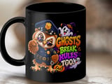 Ghosts Break Rules Too Owl Mug thumbnail 9
