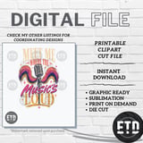 Meet Me Where The Music's Loud PNG, Retro Vintage Microphone Sublimation Design, Concert Festival Party Vibe Digital Download thumbnail 7