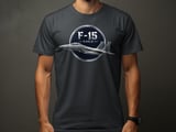 F-15 Eagle Fighter Jet T-Shirt, Military Aviation Graphic Tee, Air Force Pilot Apparel, Aviator Aeroplane Graphic Shirt, Gift for Him thumbnail 3