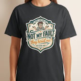 Funny 'Not My Fault They Hired Me' T-Shirt, Sarcastic Office Humor Graphic Tee, I Didn't Ask For This Work Gift for Coworker thumbnail 6