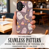 Whimsical Ghost & Candy Corn Digital Design Size Bundle Png thumbnail 6