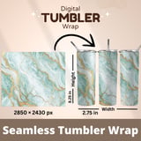 Teal Marble Tumbler Design, Digital Papers, Gold Veins, Printable Tumbler Png, Floral Junk Journal Pages, Watercolor Flower Backgrounds thumbnail 7