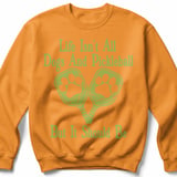 Pickleball Gildan Crewneck Sweatshirt, Life Isn't All Dogs And Pickleball But It Should Be, Court Warm Up thumbnail 9