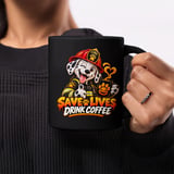 Save Lives Drink Coffee Mug thumbnail 1