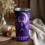Personalized Halloween Tumbler, Witch Tumbler, Halloween Name Tumbler, Gothic Tumbler, Celestial Tumbler, Witchcraft Tumbler thumbnail 3