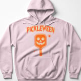Pickleball Gildan Fleece Hoodie, Pickleween Halloween Pumpkin Paddle Graphic, Cozy Fall Court Pullover thumbnail 8