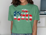 Vintage 1776 Distressed Flag Graphic Tee thumbnail 8