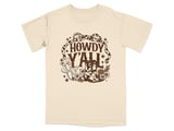 "Howdy Y'all" Boots & Cactus Graphic T-Shirt thumbnail 10