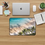 Tropical Beach Personalized Mouse Pad, Vibrant Ocean Palm Tree Desk Mat, Custom Home Office Beach Lover Gift thumbnail 2