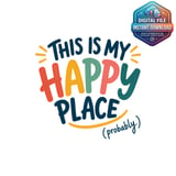 This Is My Happy Place Digital Mug Wrap thumbnail 2