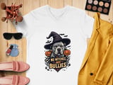 No Witches Just Bullies Tee | Halloween Pit Bull Shirt | Bully Breed Tee | Pittie Lover Gift thumbnail 6