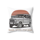 Grand Wagoneer Pillows, Woodie SUV Pillow Cases, Retro Car Home Decor, Waggy Art Pillows, Grand Wagoneer Gift thumbnail 4