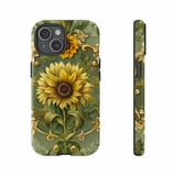 Sunflower iPhone Case: Floral, Ornamental, Protective, Botanical Design thumbnail 3
