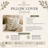 Moroccan Geometric Pillow Cover | Boho Accent Cushion | Ethnic Pattern Pillow Case with Faux Gold Print | Global Home Decor thumbnail 2