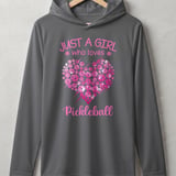 Pickleball Sport-Tek Performance Hood, Just A Girl Who Loves Pickleball, Lightweight Performance Hoodie thumbnail 5