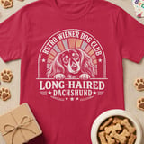 Longhaired Dachshund Club Retro Tee thumbnail 4