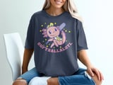 Axolotl Softballalotl Graphic T-Shirt thumbnail 4