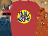 Cute Cats with Electric Guitars, Animal Lover T-Shirt, Rock Band Cats Tee, Cool Graphic Cat Music T-Shirt, rock and roll thumbnail 7