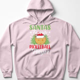 Pickleball Gildan Fleece Hoodie, Santas Favorite Pickleball Player, Festive Winter Court Pullover thumbnail 8
