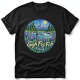 Gogh Fly Fish ~ Comfort Colors Premium Tee thumbnail 1